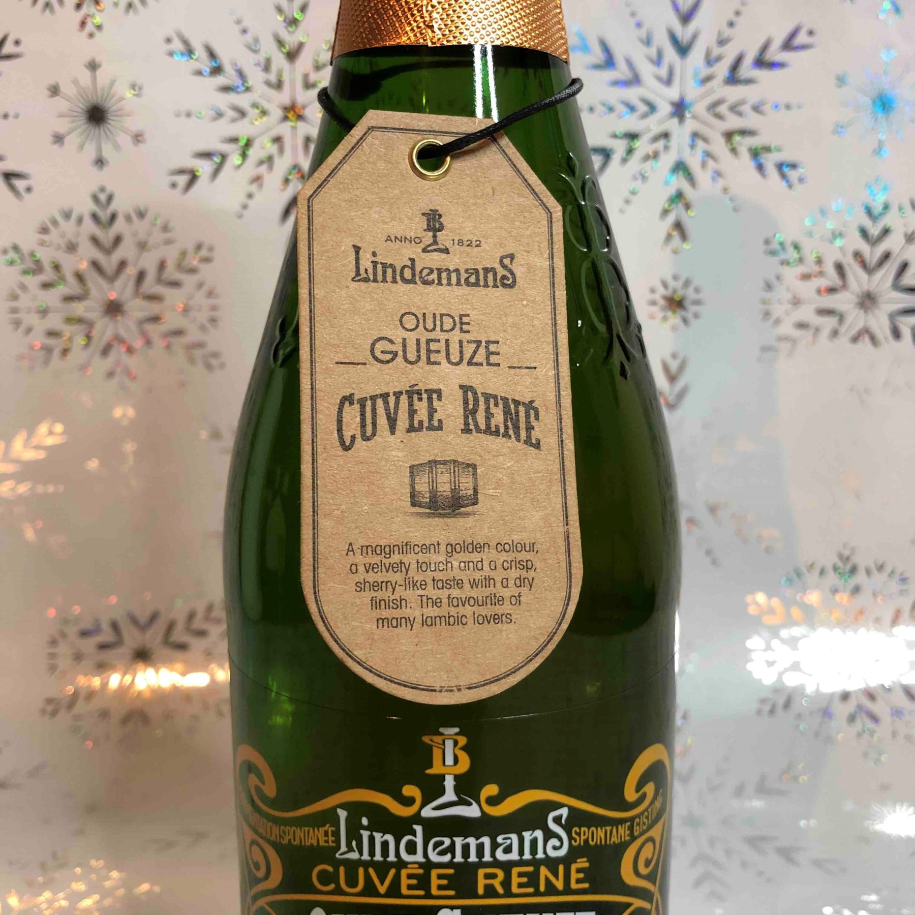 Lindemans Oude Gueuze, cuvee Rene, 750ml/bottle