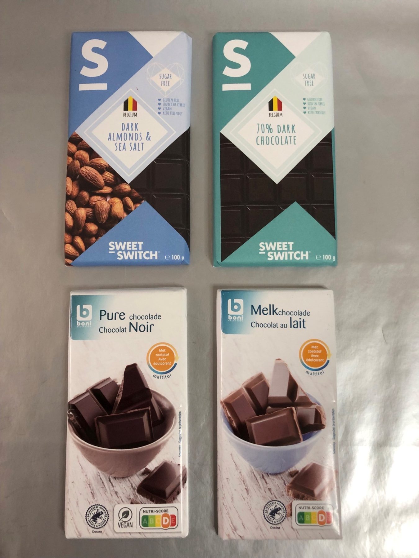 Sugar free Belgian chocolate-pack of 4