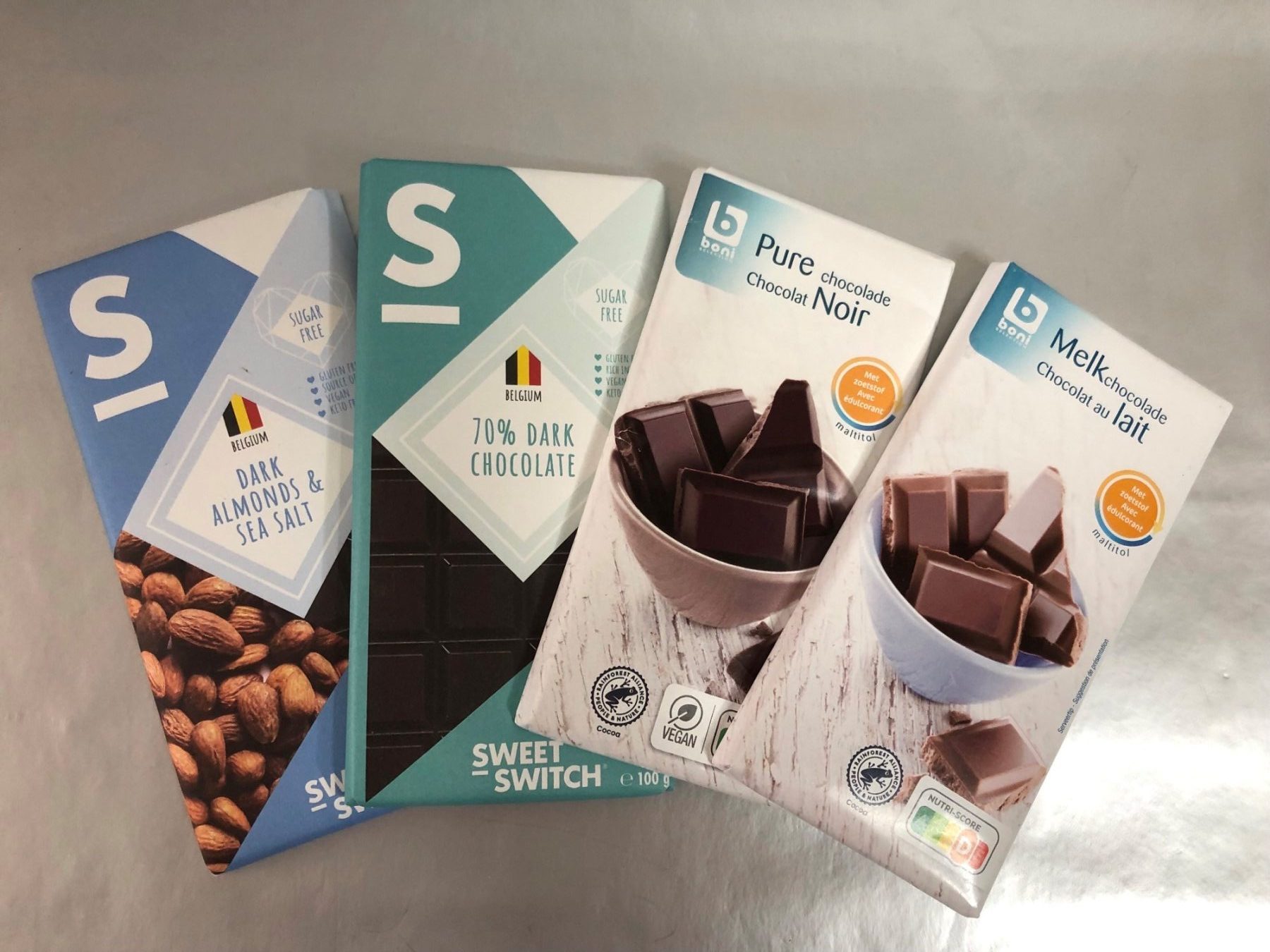 Sugar free Belgian chocolate-pack of 4
