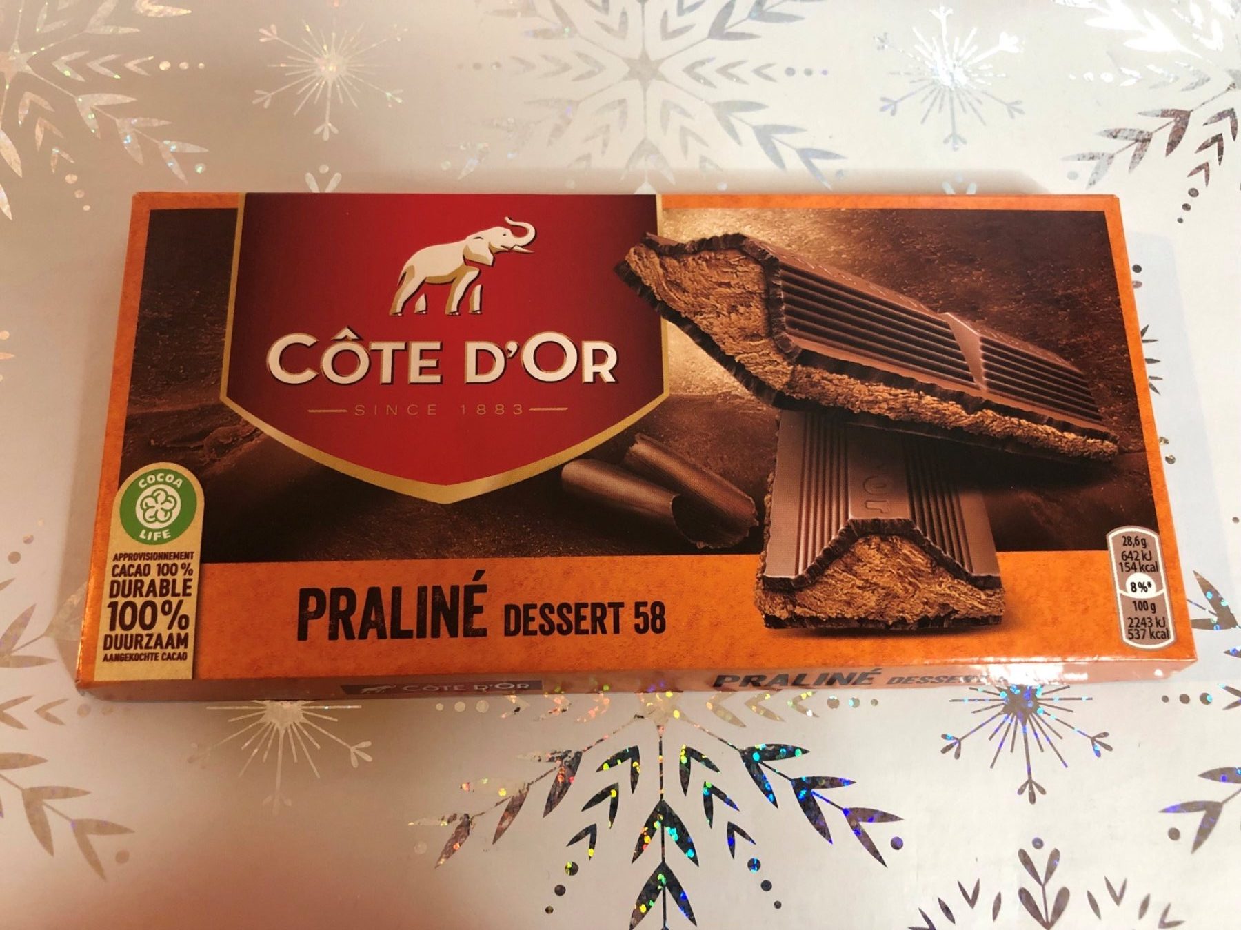 Cote D'Or Praline 'Dessert 58' milk chocolate
