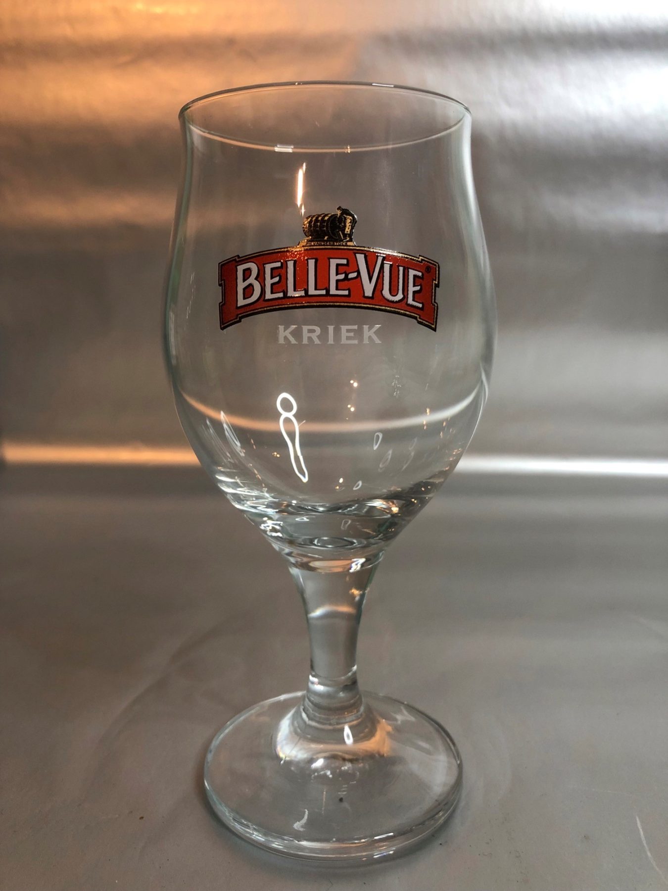 Belle Vue beer glass