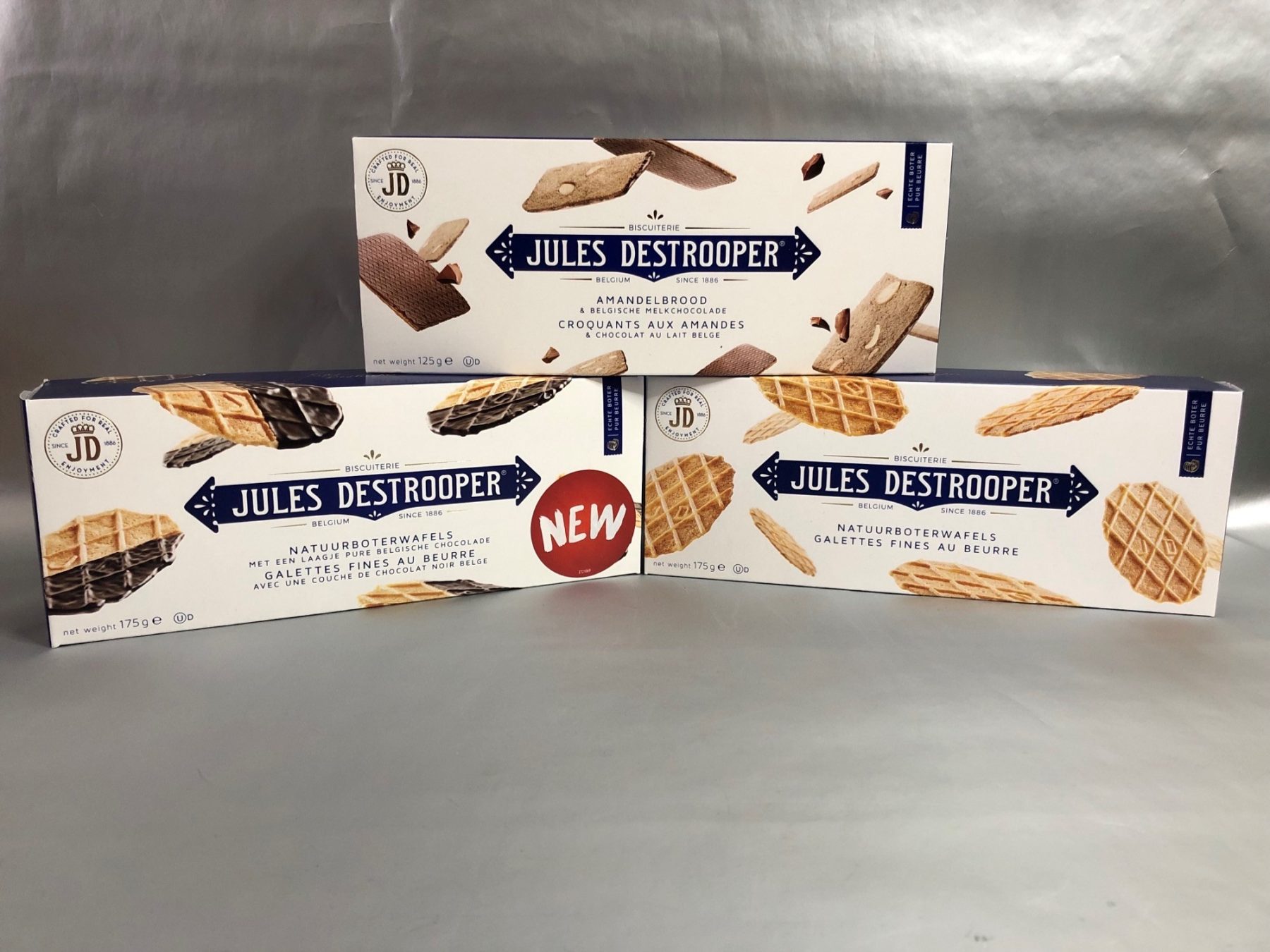 Jules Destrooper biscuits 3-pack variety