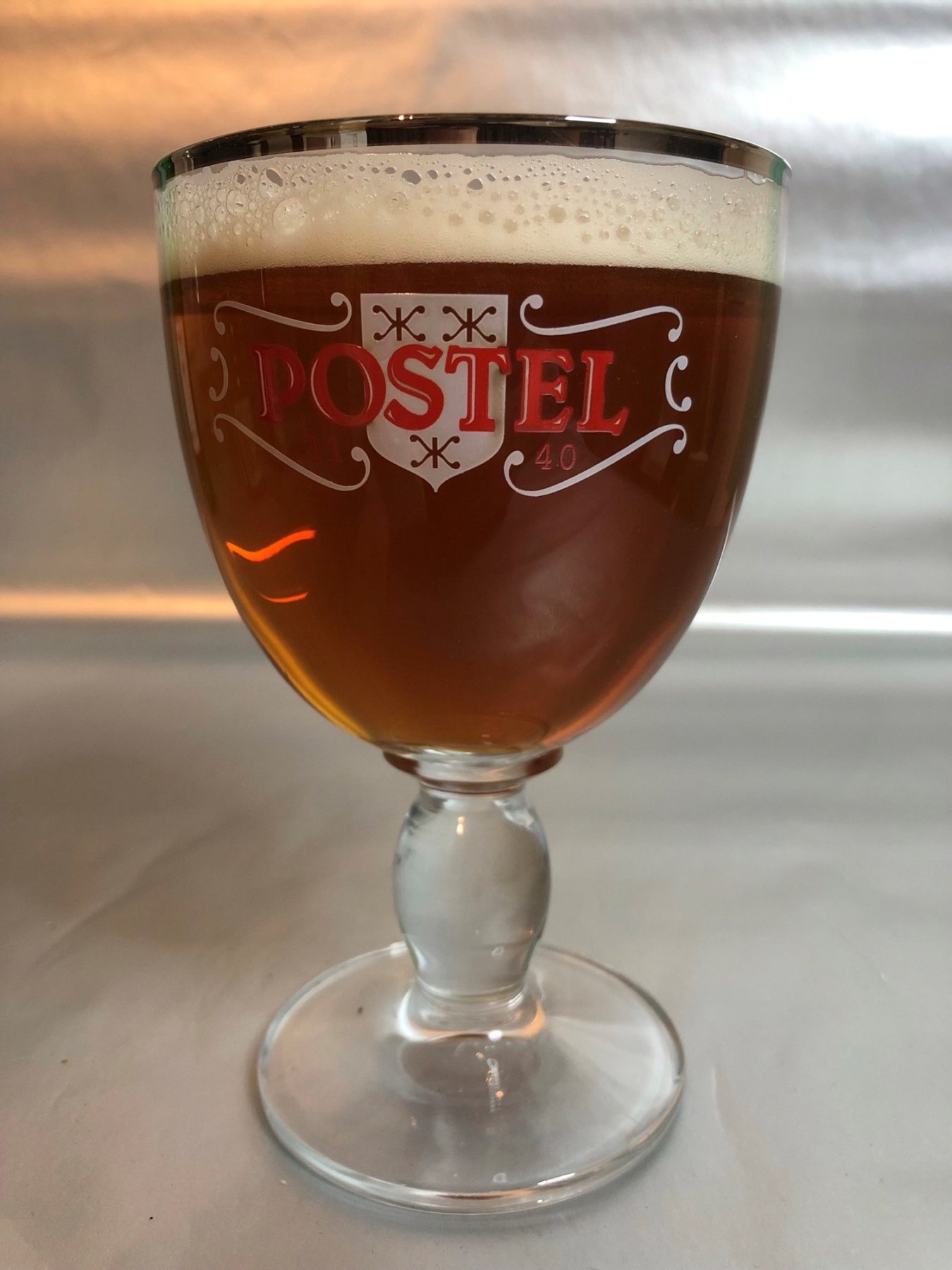Postel beer glass