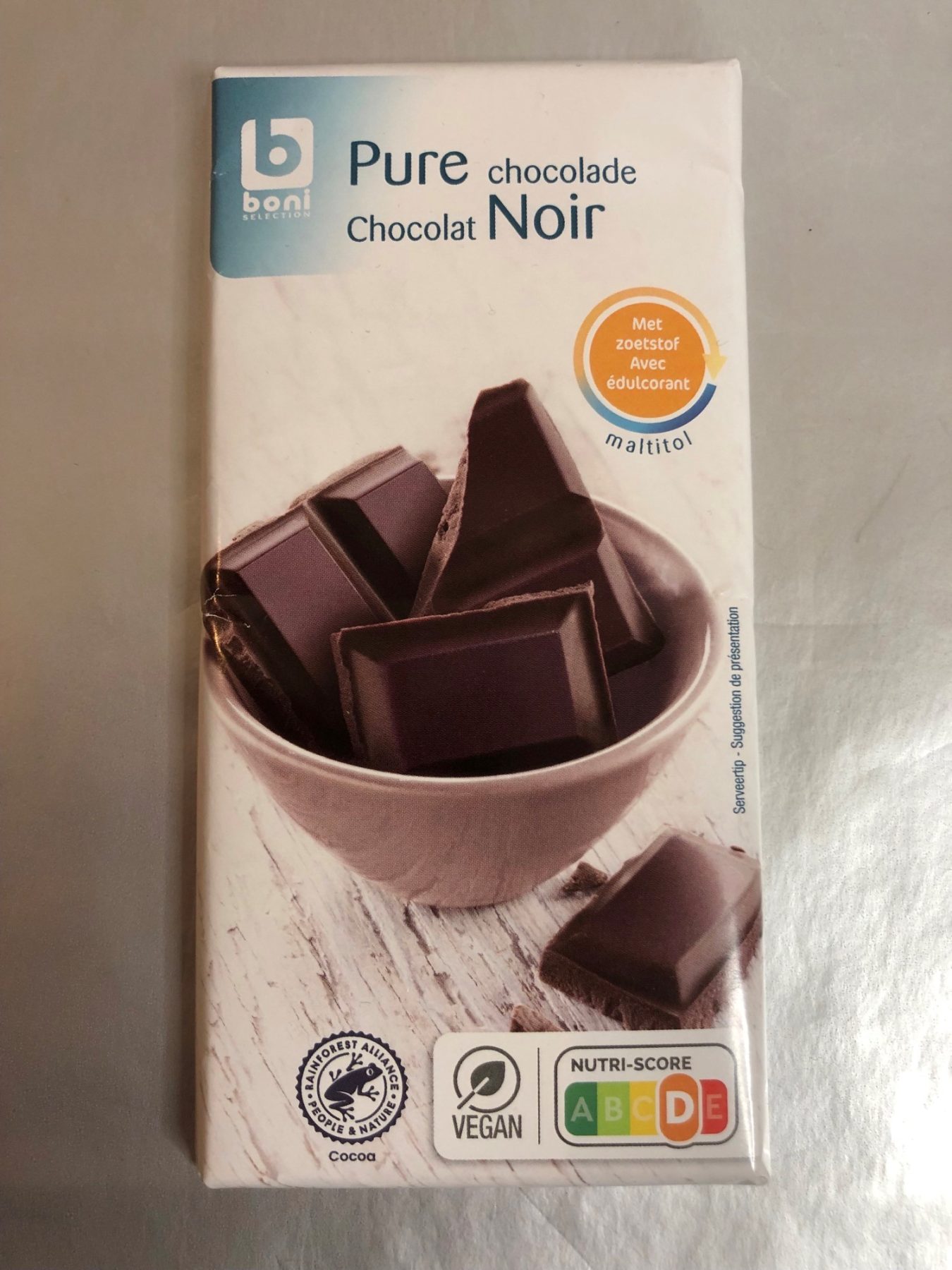 Boni sugar free dark chocolate