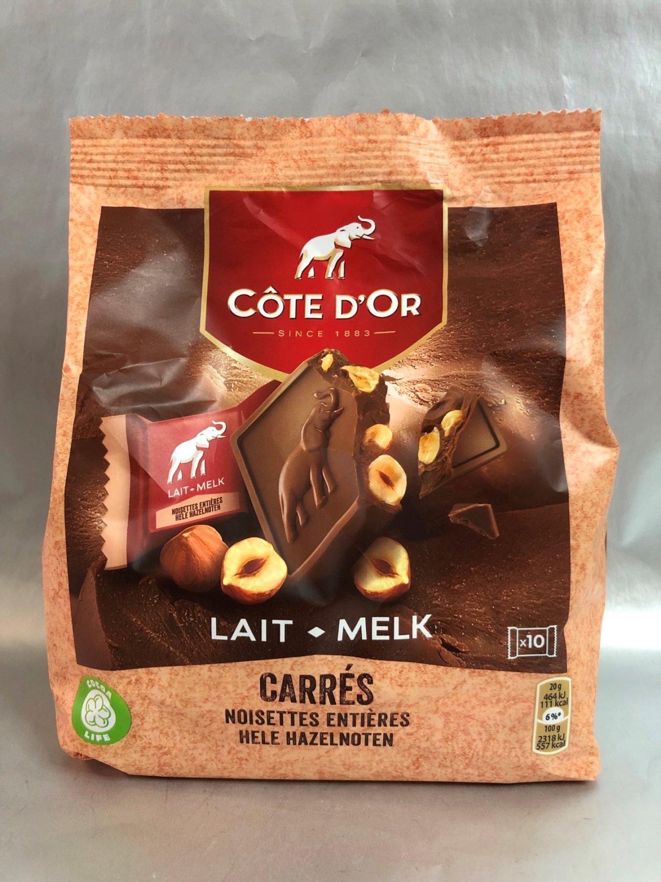 Cote D'Or 'carres' milk chocolate