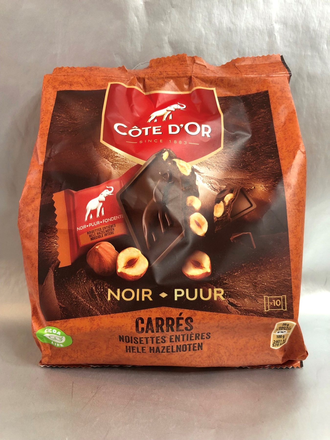 Cote D'Or 'carres' dark chocolate