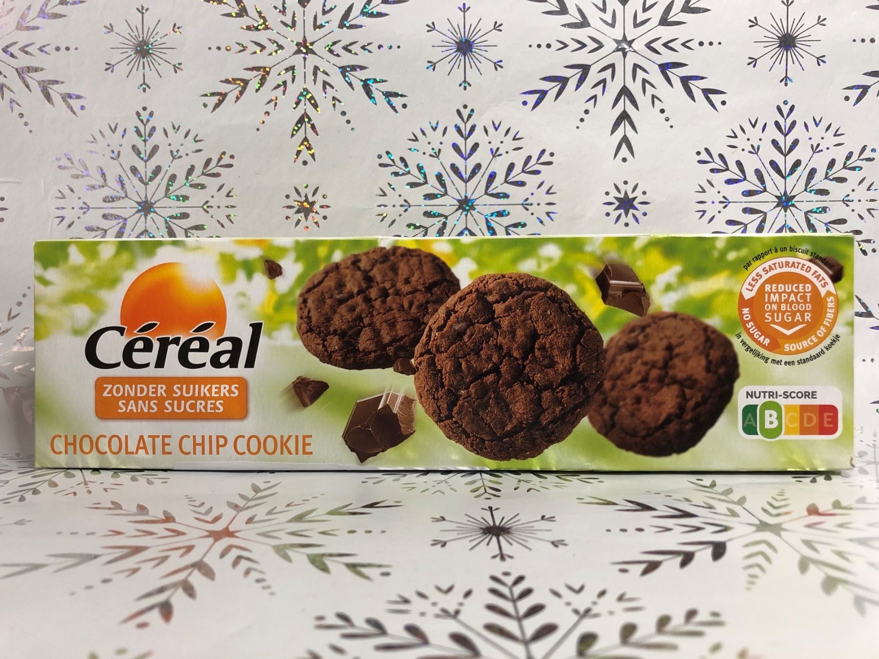 Cereal sugar free chocolate chip cookie 130g