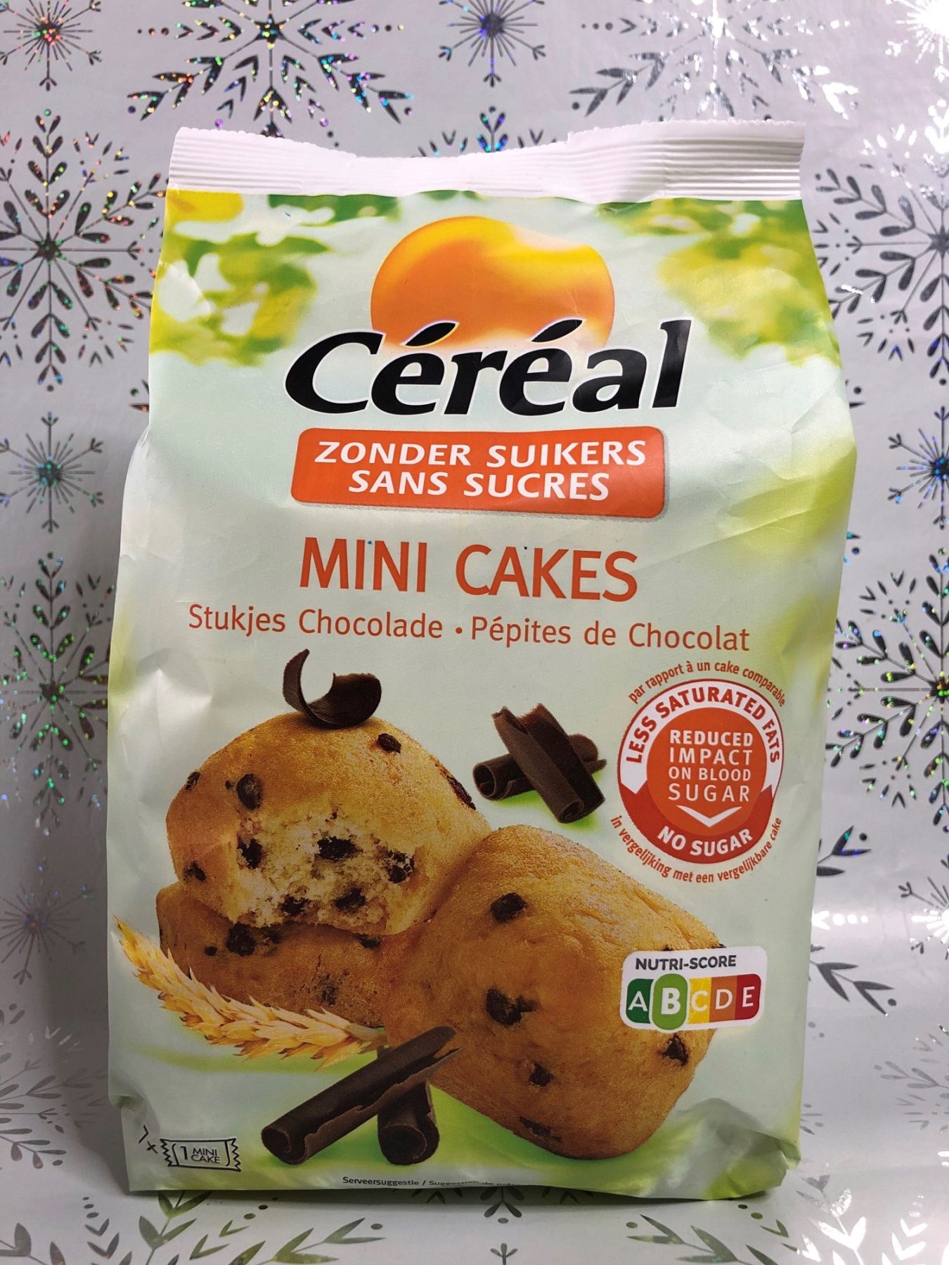 Cereal sugar free 'mini-cakes with chocolate pieces' 196g