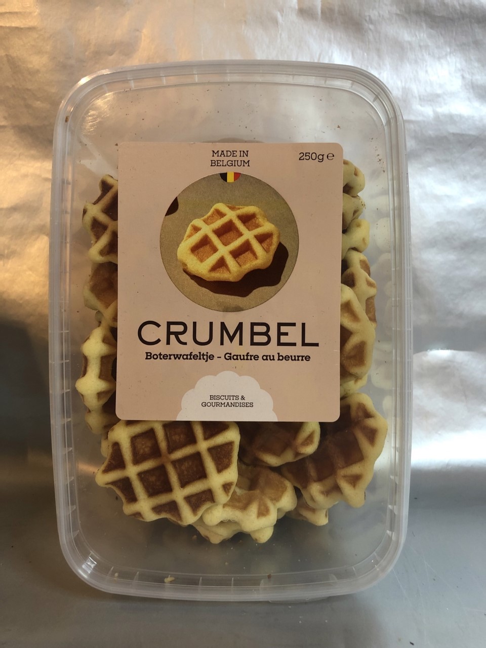 Crumbel butter waffles